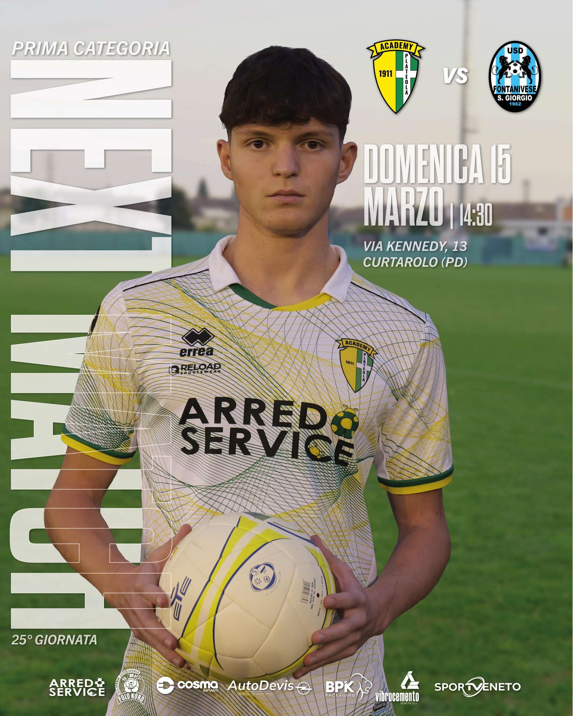 Prima Categoria – 25ª Giornata: Academy Plateola 1911 - Fontanivese