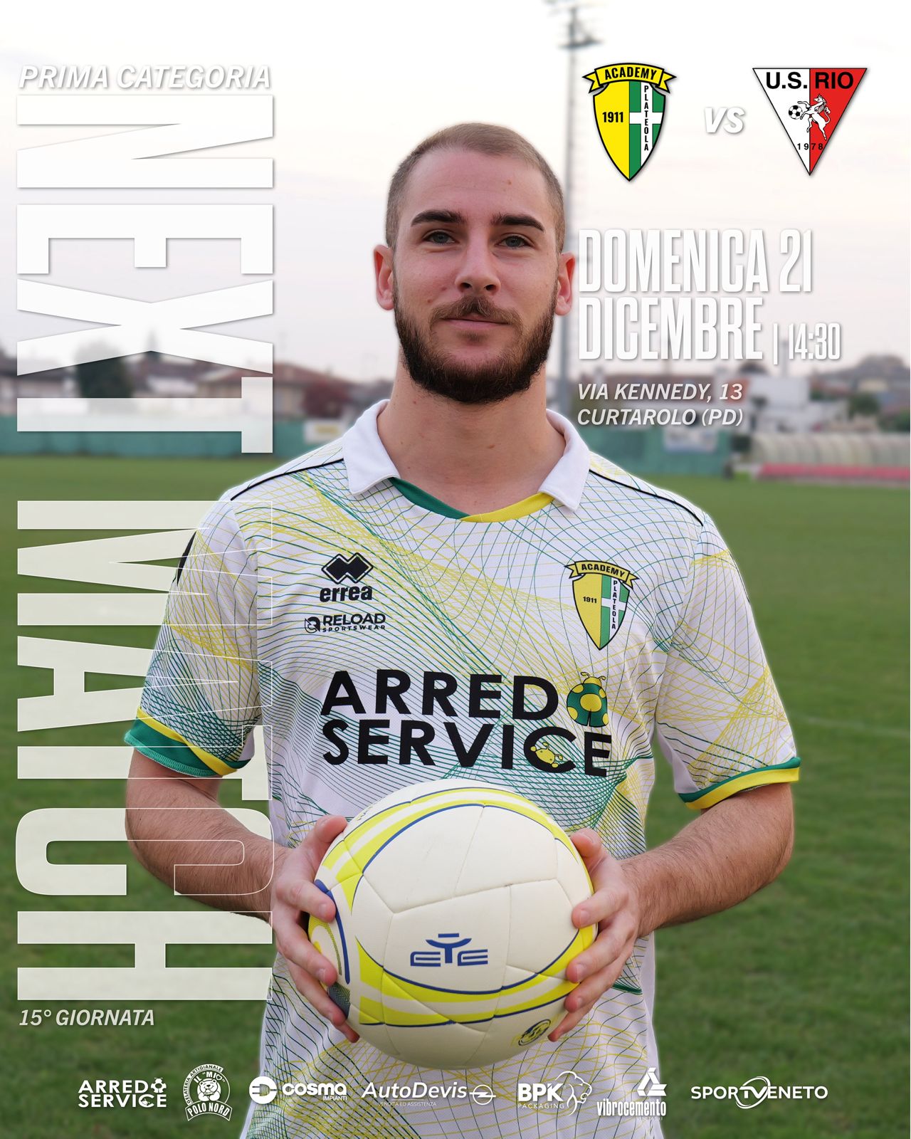 Prima Categoria – 15ª Giornata: Academy Plateola 1911 - U.S. RIO