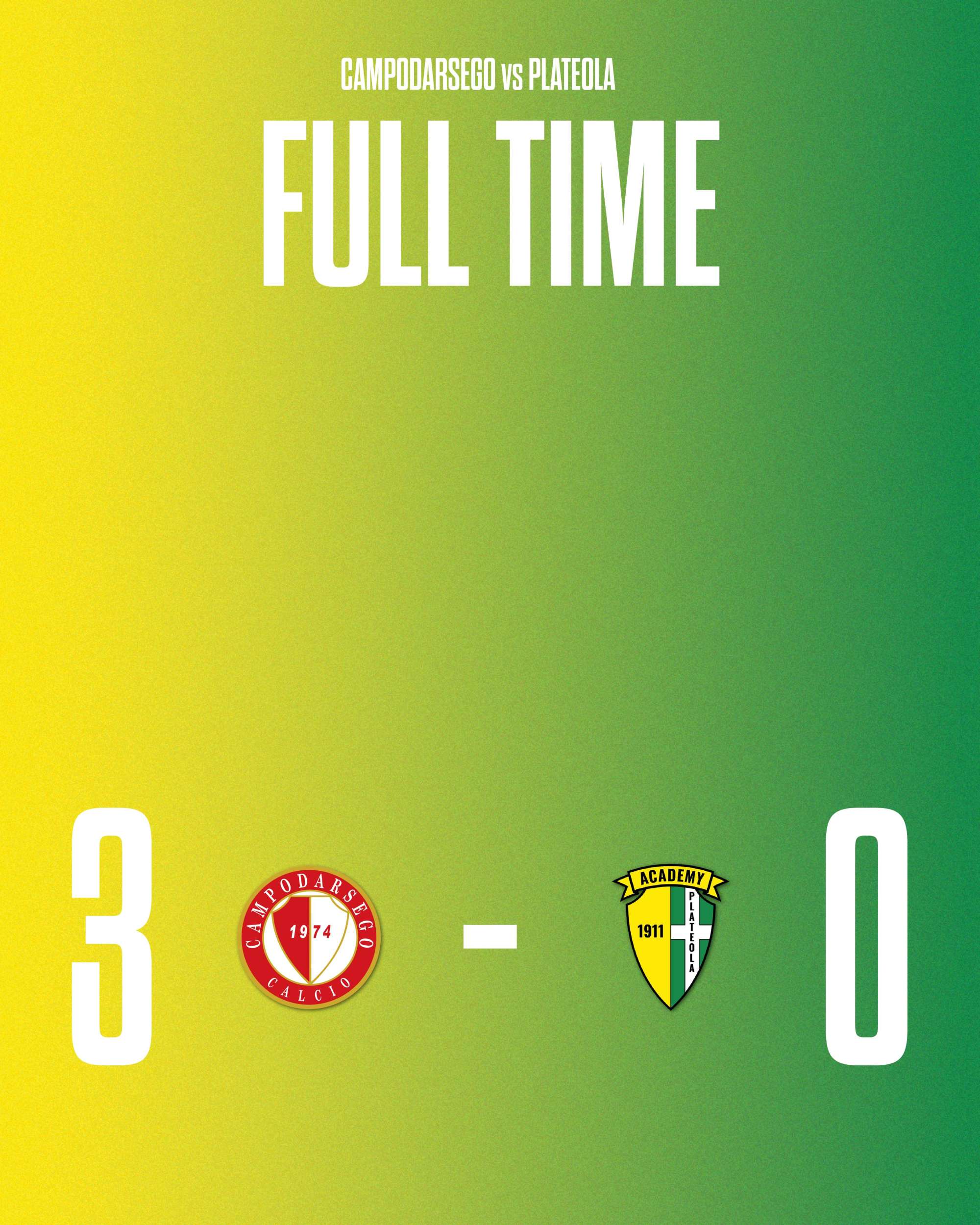 HIGHLIGHTS: AMICHEVOLE ACADEMY PLATEOLA 1911 - CAMPODARSEGO