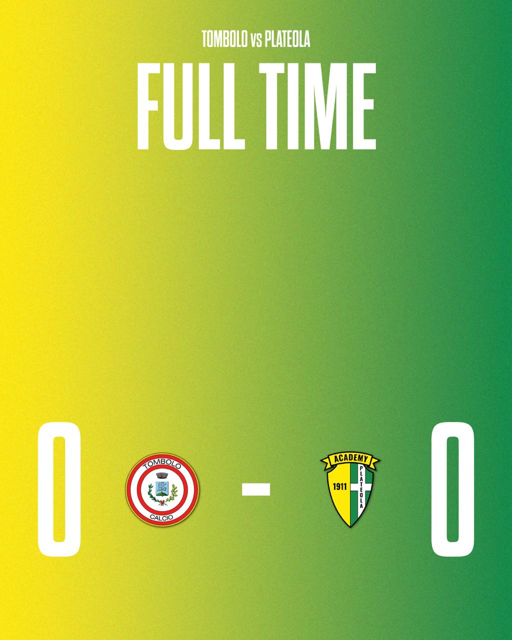 PRIMA CATEGORIA – 3ª GIORNATA: TOMBOLO CALCIO 0 - 0 Academy Plateola 1911