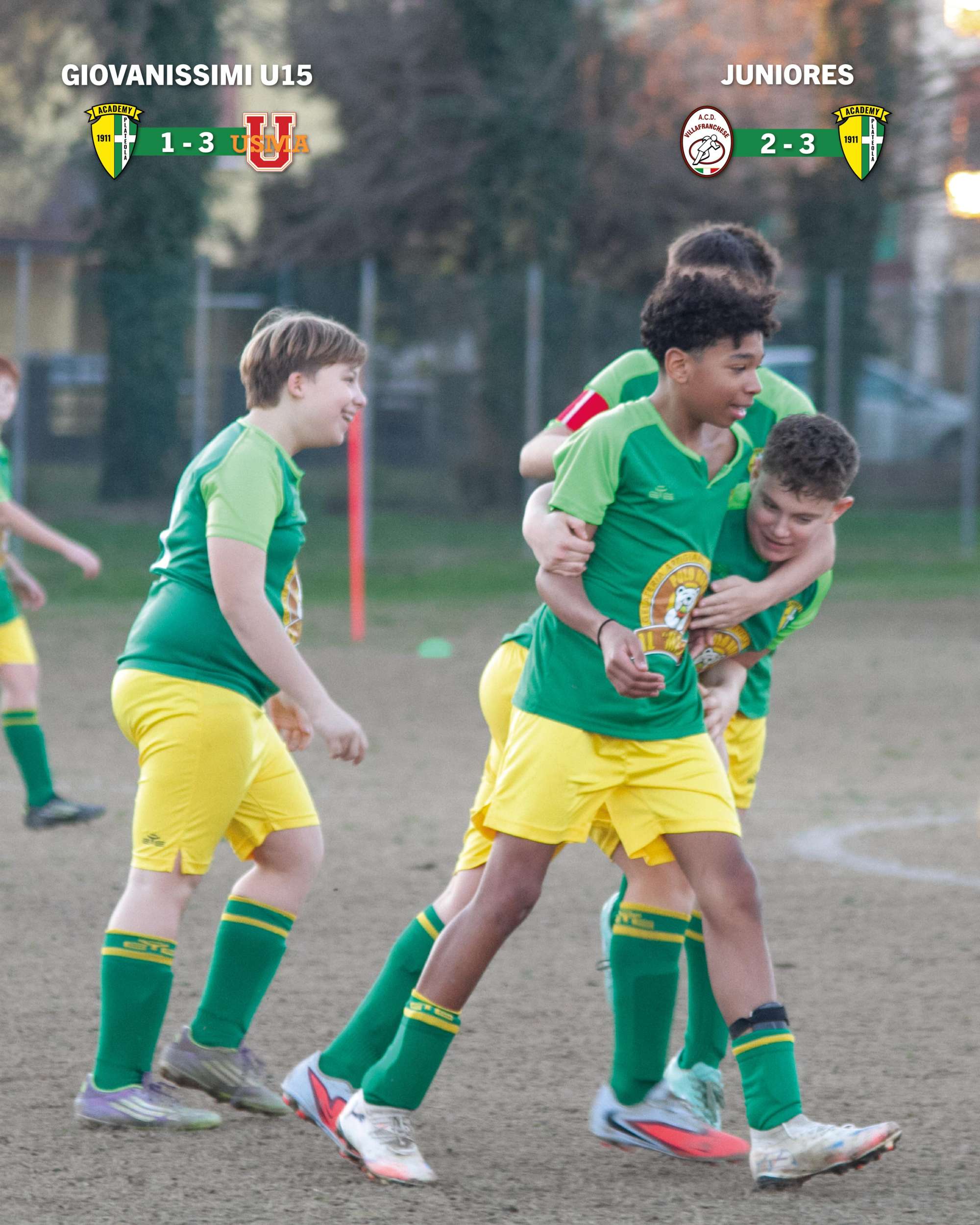 Vittoria per gli Juniores a fianco di un Settore Giovanile in crescita