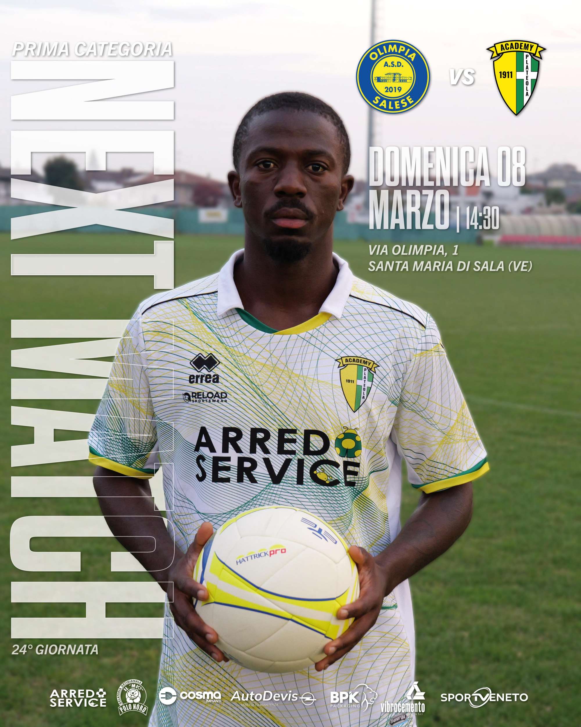 Prima Categoria – 24ª Giornata: Olimpia Salese - Academy Plateola 1911