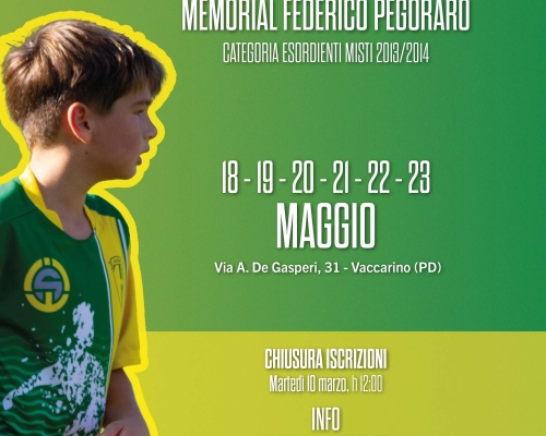ππ 1Β° TORNEO MEMORIAL FEDERICO PEGORARO ππ Esordienti Misti 2013/2014