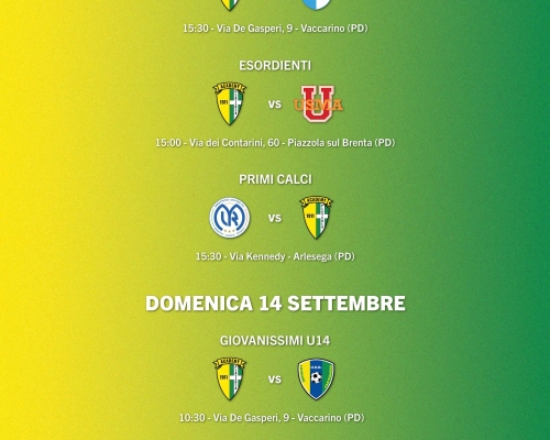 Weekend gialloverde: tutte le partite del fine settimana