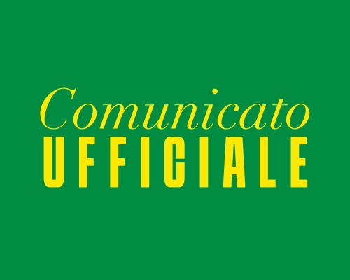COMUNICATO UFFICIALE