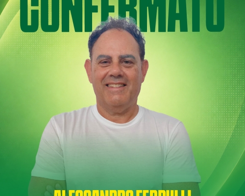 ALESSANDRO FERRULLI CONFERMATO ALLENATORE PRIMA SQUADRA